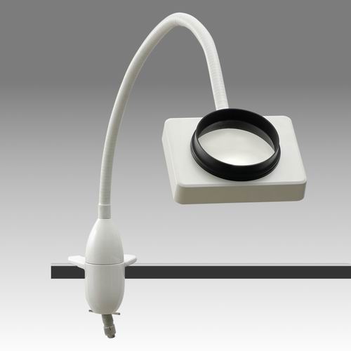 Lupa stojánková s čočkou průměru 110 mm s halogenovým osvětlením - LS 02H20TOS2 - D 450